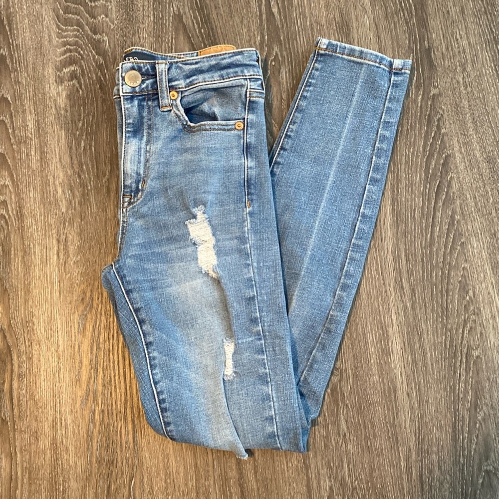 Areopostale blue high rise jeggings